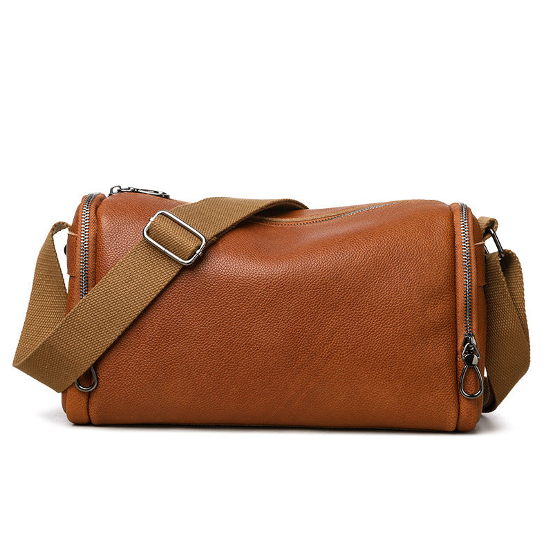 Genuine Leather Crossbody Cowhide Shoulder Large-capacity Multifunctional Bag