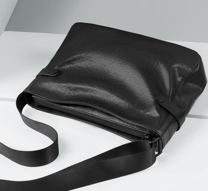 Men's Crossbody Bag Genuine Leather Backpack Cowhide Single Shoulder