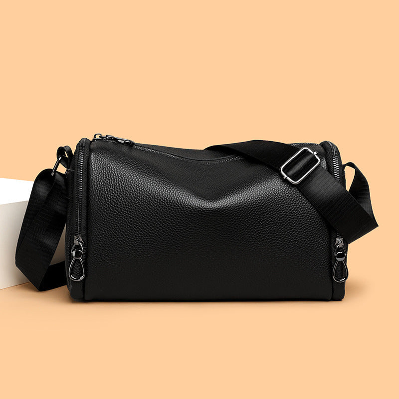 Genuine Leather Crossbody Cowhide Shoulder Large-capacity Multifunctional Bag