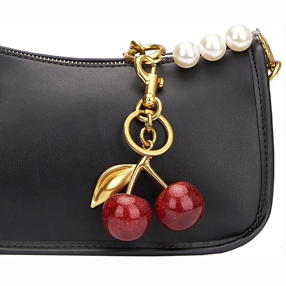 Alloy Three-dimensional Car Key Ring Cherry Women's Bag Pendant