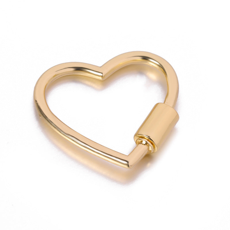 Alloy Decorative Heart-shaped Connection Buckle Accessories