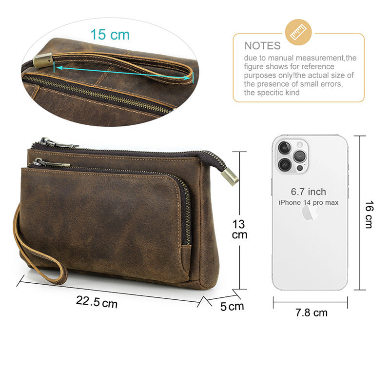 Handmade Large Capacity Portable Zippered Multifunctional Storage Bag