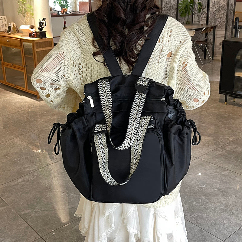 Nylon Fabric Mommy Bag, Large Capacity, Portable, Single Shoulder Tote Bag For Travel