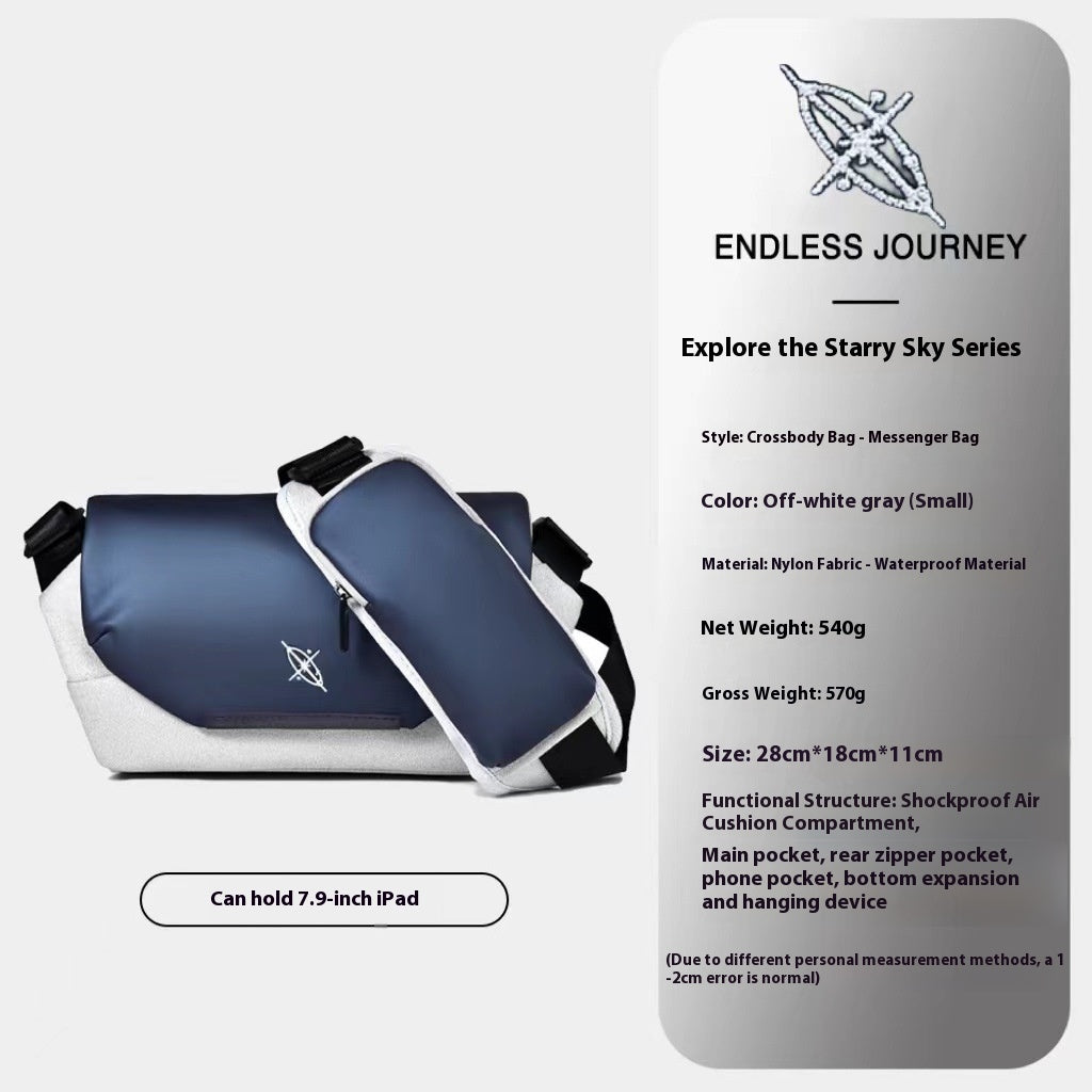 Light And Shadow Planetary Camera Crossbody Nebula Large Capacity Boys Shoulder Riding Chest Bag
