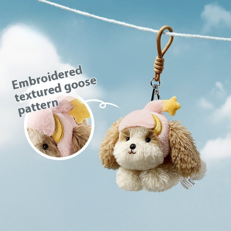 Babycare Plush West Highland Puppy Schnauzer Doll Bag Keychain Pendant