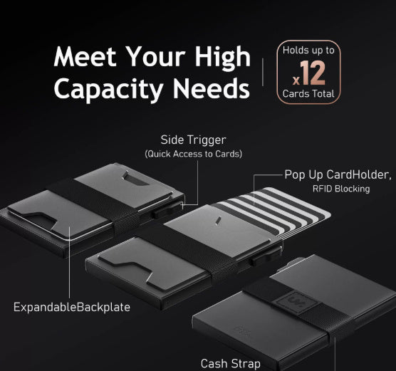 Men's Ultra-thin Strap Expansion Back Card Box