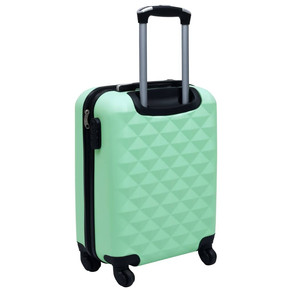 Hard Shell Trolley Set, 2 Pieces, Mint Green, ABS