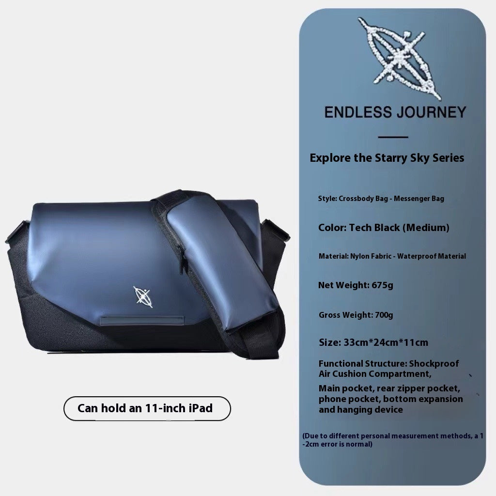 Light And Shadow Planetary Camera Crossbody Nebula Large Capacity Boys Shoulder Riding Chest Bag