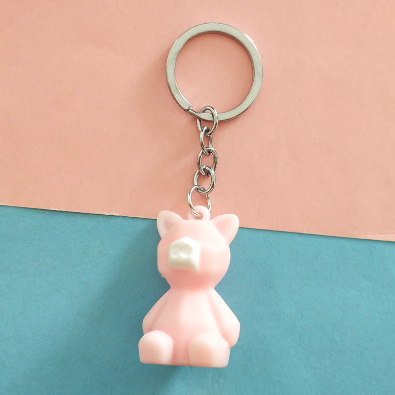 Cut Dinosaur Bag Cute Cartoon Doll Keychain Pendant