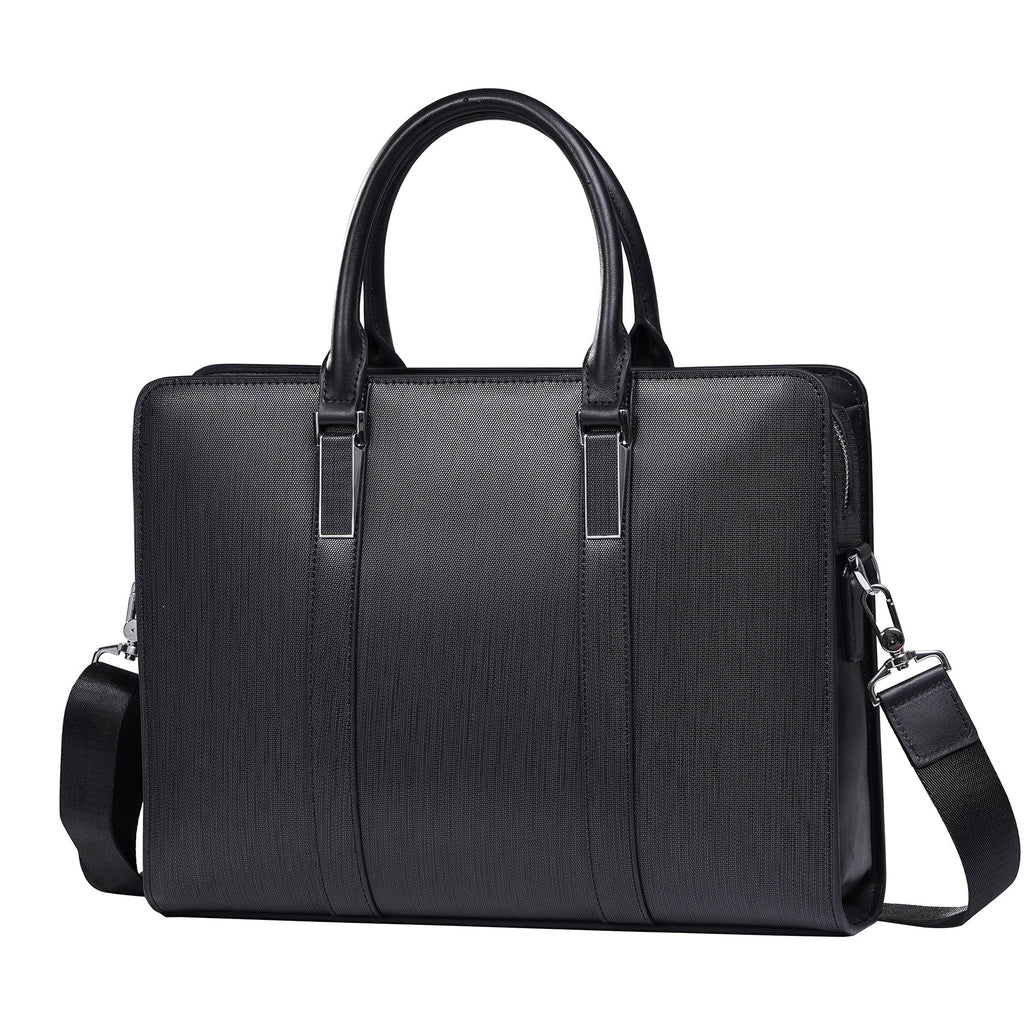 High-end Business Computer Men's Cowhide Handbag