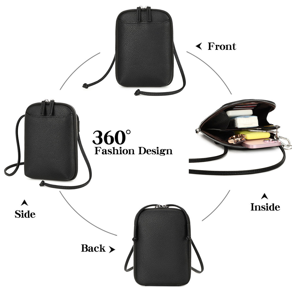 Simple Women's Crossbody Bag Vertical Versatile Solid Color Bag